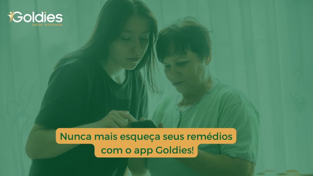 Nunca mais esqueça seus remédios com o app Goldies!