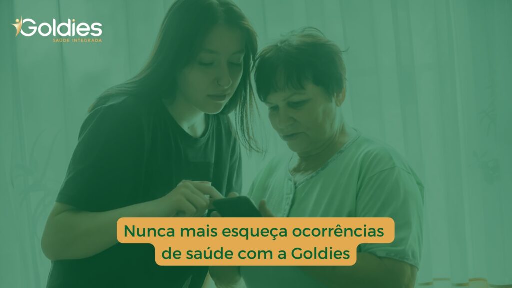 Nunca mais esqueça ocorrências de saúde com a Goldies